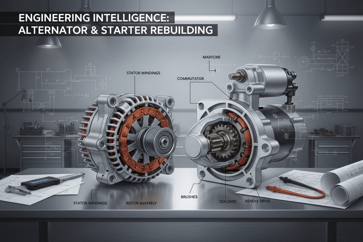 The Engineering Intelligence Behind Alternator and Starter Rebuilding
